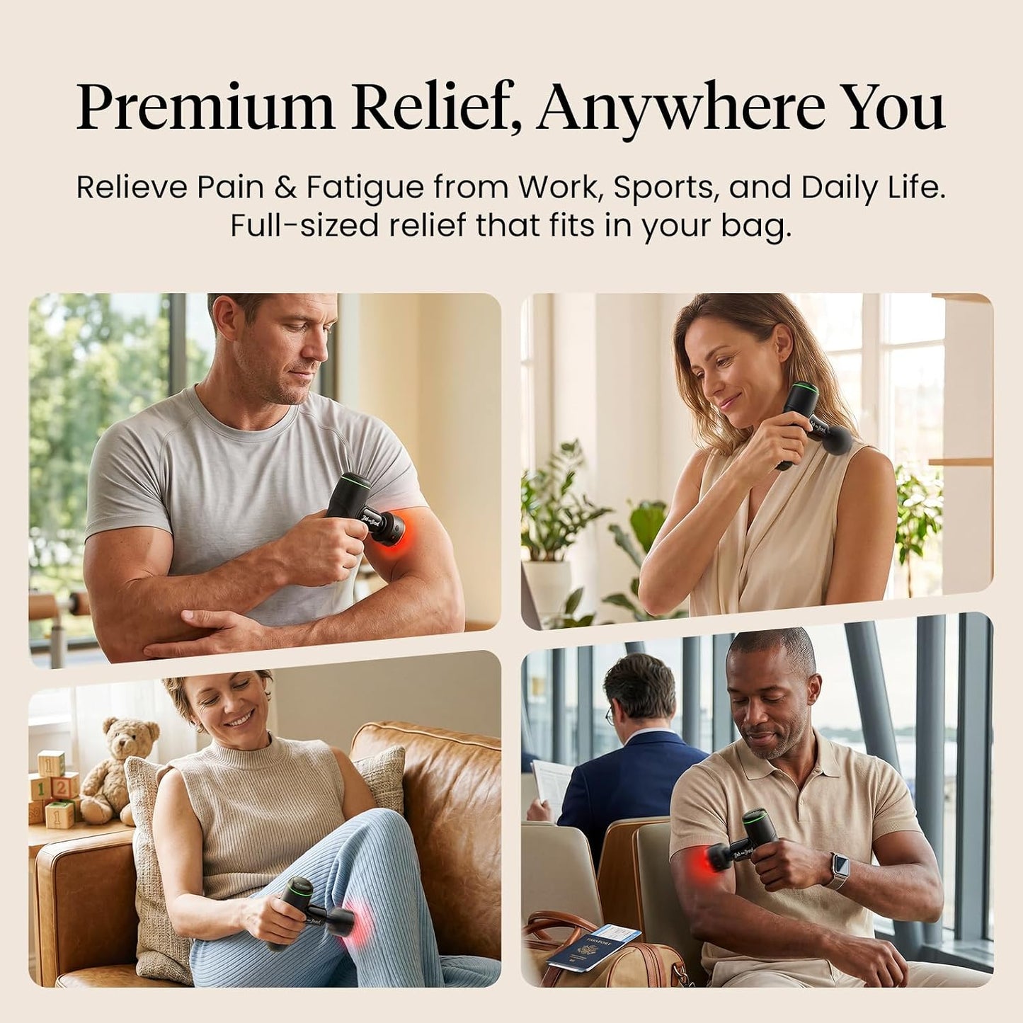 Q2 Pro Mini Massage Gun with Heat and Cold, Pocket-Sized Deep Tissue Massager, HSA Portable Percussion Muscle Massager Gun, Ultra Small & Quiet Muscle Massager, FSA Eligible