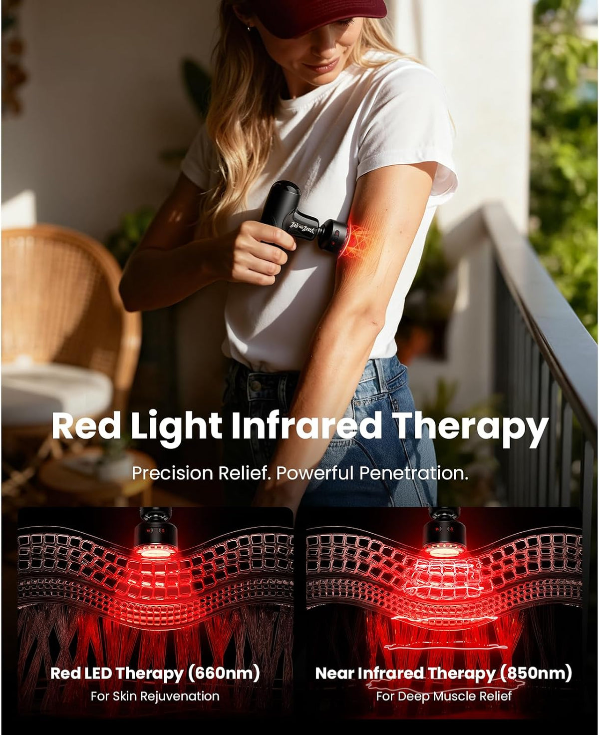 Q2 Pro Mini Massage Gun with Heat and Cold, Pocket-Sized Deep Tissue Massager, HSA Portable Percussion Muscle Massager Gun, Ultra Small & Quiet Muscle Massager, FSA Eligible