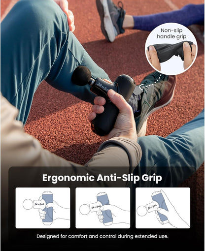 Q2 Pro Mini Massage Gun with Heat and Cold, Pocket-Sized Deep Tissue Massager, HSA Portable Percussion Muscle Massager Gun, Ultra Small & Quiet Muscle Massager, FSA Eligible