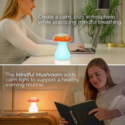 'Breathing Buddha' Guided Visual Meditation | 3 Modes to Slow Your Breathing & Calm Your Mind | Stress & Anxiety Relief | Wellness Gift | Adults, Kids, Classrooms | USB Rechargeable