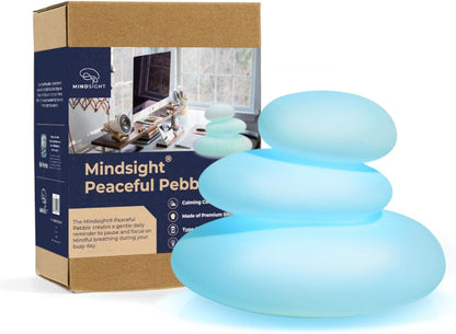 'Breathing Buddha' Guided Visual Meditation | 3 Modes to Slow Your Breathing & Calm Your Mind | Stress & Anxiety Relief | Wellness Gift | Adults, Kids, Classrooms | USB Rechargeable