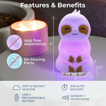 'Breathing Buddha' Guided Visual Meditation | 3 Modes to Slow Your Breathing & Calm Your Mind | Stress & Anxiety Relief | Wellness Gift | Adults, Kids, Classrooms | USB Rechargeable