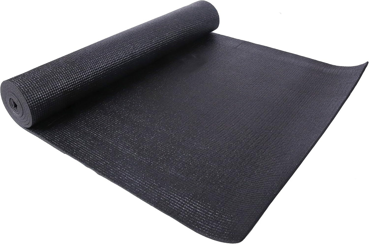 All Purpose 1/4-Inch High Density Anti-Tear Exercise Yoga Mat with Carrying Strap, Multiple Colors