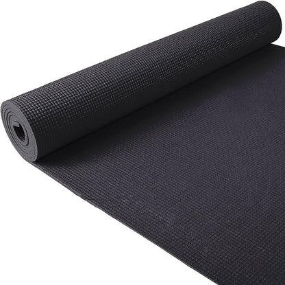 All Purpose 1/4-Inch High Density Anti-Tear Exercise Yoga Mat with Carrying Strap, Multiple Colors