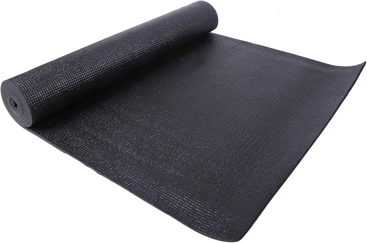 All Purpose 1/4-Inch High Density Anti-Tear Exercise Yoga Mat with Carrying Strap, Multiple Colors