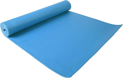 All Purpose 1/4-Inch High Density Anti-Tear Exercise Yoga Mat with Carrying Strap, Multiple Colors