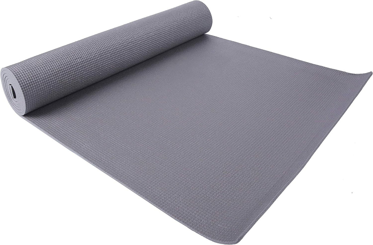 All Purpose 1/4-Inch High Density Anti-Tear Exercise Yoga Mat with Carrying Strap, Multiple Colors
