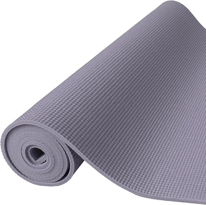 All Purpose 1/4-Inch High Density Anti-Tear Exercise Yoga Mat with Carrying Strap, Multiple Colors