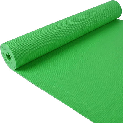 All Purpose 1/4-Inch High Density Anti-Tear Exercise Yoga Mat with Carrying Strap, Multiple Colors