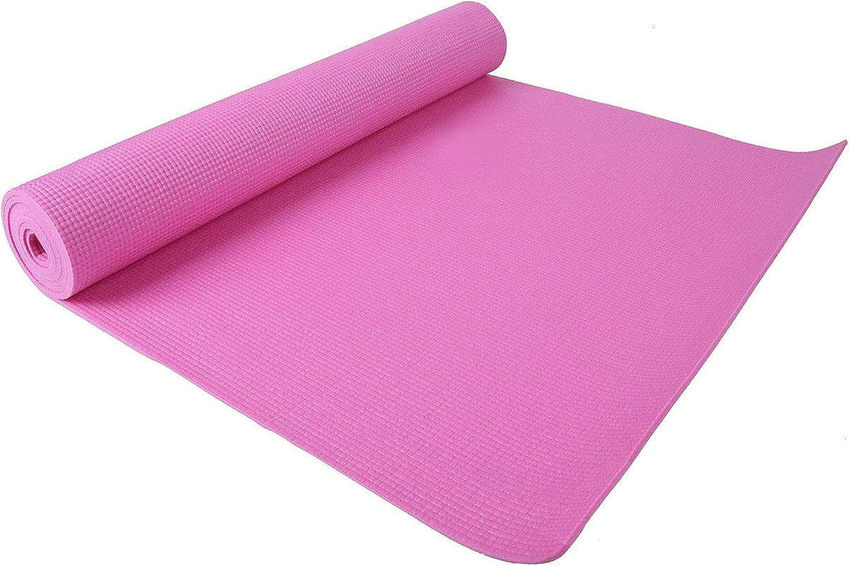 All Purpose 1/4-Inch High Density Anti-Tear Exercise Yoga Mat with Carrying Strap, Multiple Colors