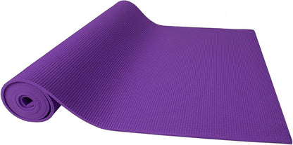 All Purpose 1/4-Inch High Density Anti-Tear Exercise Yoga Mat with Carrying Strap, Multiple Colors