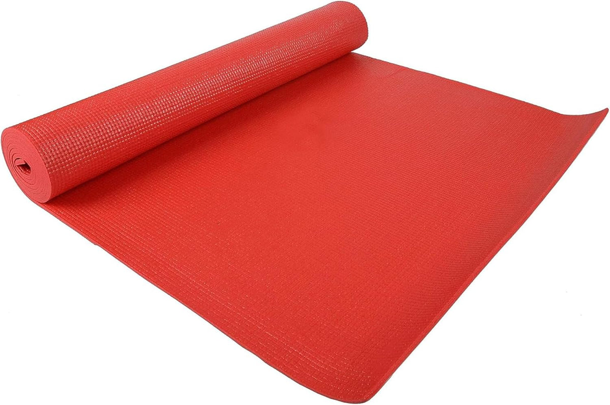 All Purpose 1/4-Inch High Density Anti-Tear Exercise Yoga Mat with Carrying Strap, Multiple Colors