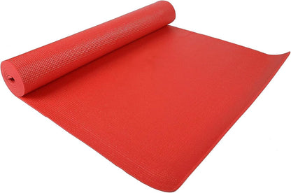 All Purpose 1/4-Inch High Density Anti-Tear Exercise Yoga Mat with Carrying Strap, Multiple Colors