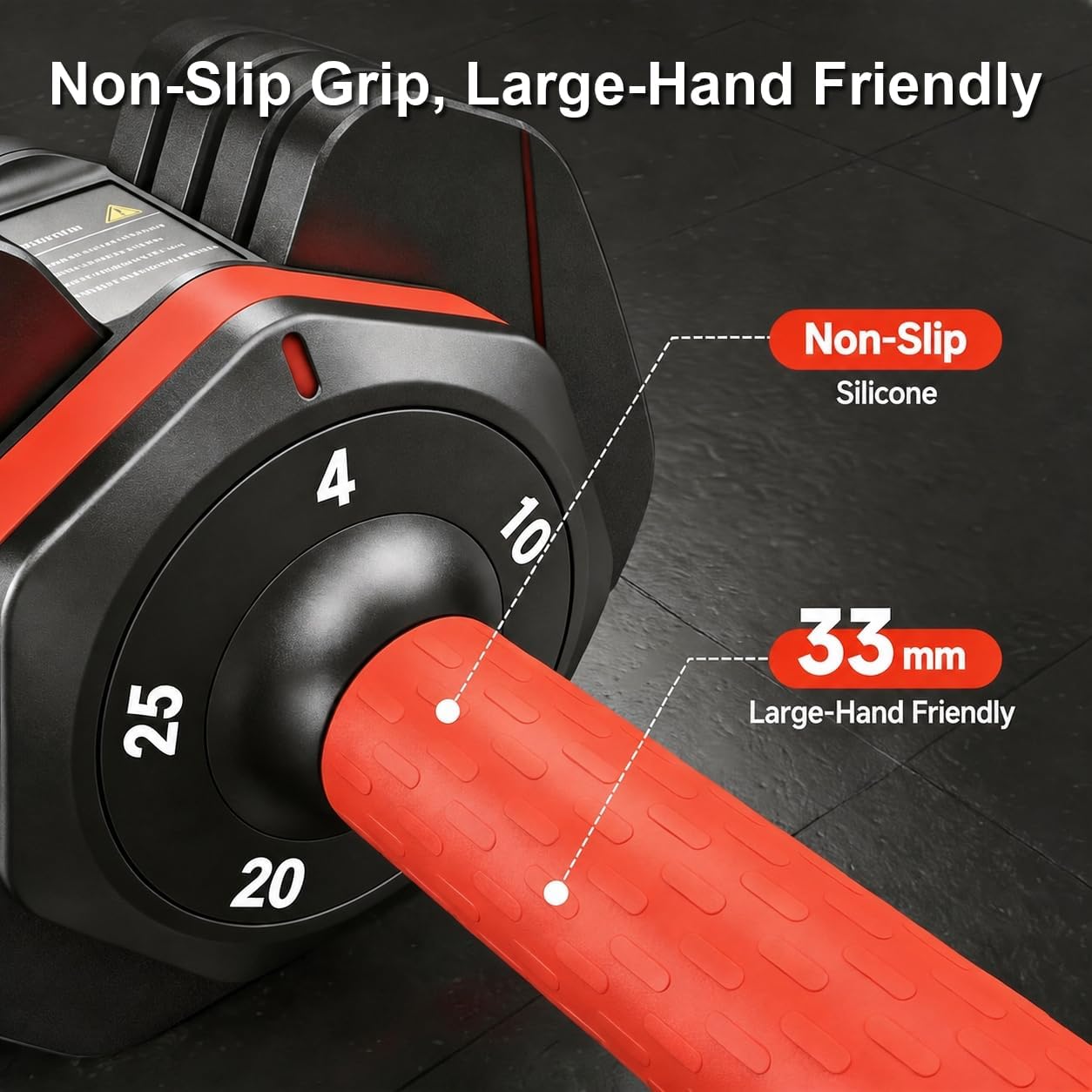 DB1 QuickDial Adjustable Dumbbell Set, Adjustable Free Weights with Storage Box, 110lb/105lb/50lbs Quick Change for Drop Set, Non-Slip Handles, Weight Set For Home Gym Suit both Men and Women