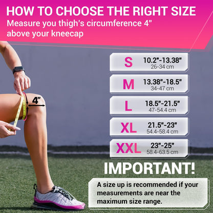 ELITE Knee Brace with Side Stabilizers & Patella Gel Pads for Maximum Knee Pain Support and fast recovery for men and women-Please Check How To Size Video (Mercury, Large)