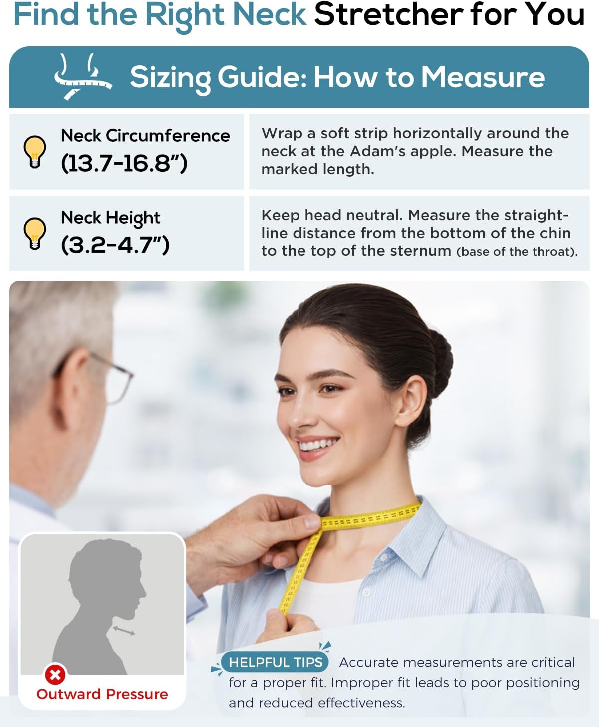 Cervical Neck Traction Device: Neck Stretcher for Cervical Pain Relief, Electric Air Pump with 3 Power Traction, Built-in 8 Airbag, Improved Stretcher for Neck Decompression and Neck Tension Relief