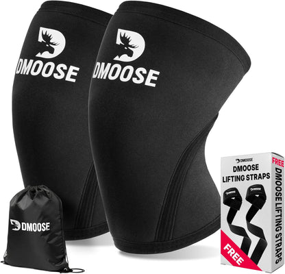 Knee Sleeves for Weightlifting (Pair) 78" Knee Wraps for Squats, Powerlifting & Joint Stability