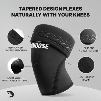 Knee Sleeves for Weightlifting (Pair) 78" Knee Wraps for Squats, Powerlifting & Joint Stability