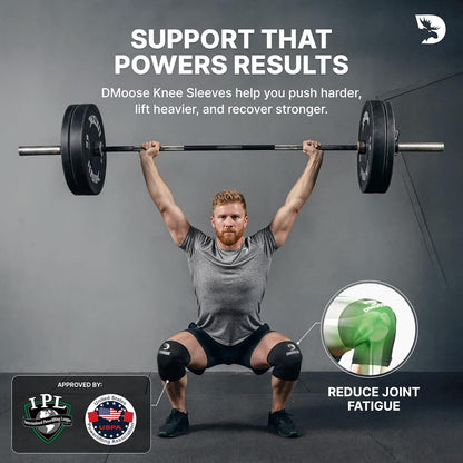 Knee Sleeves for Weightlifting (Pair) 78" Knee Wraps for Squats, Powerlifting & Joint Stability