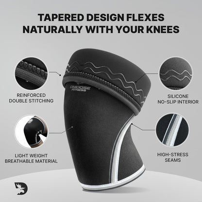 Knee Sleeves for Weightlifting (Pair) 78" Knee Wraps for Squats, Powerlifting & Joint Stability