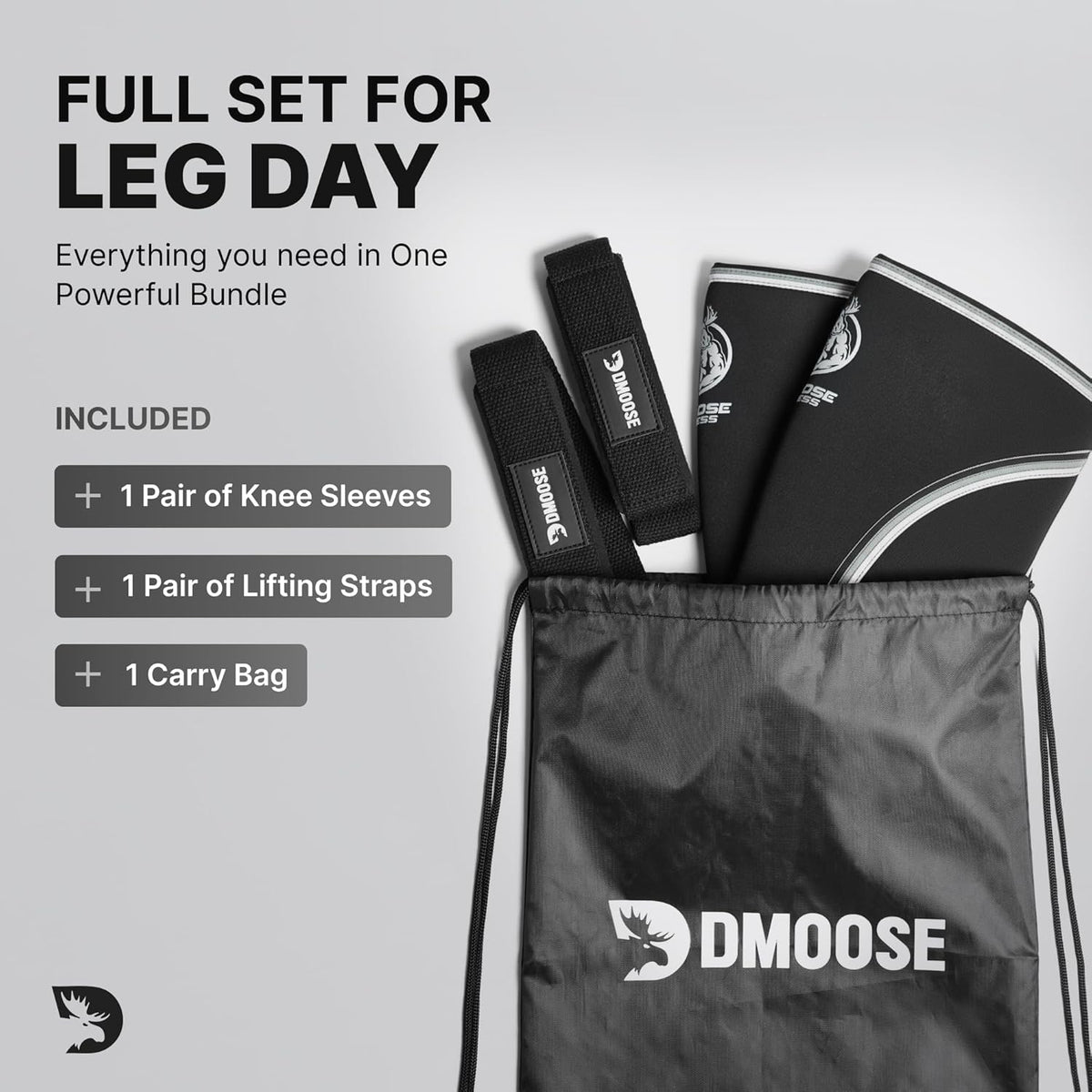 Knee Sleeves for Weightlifting (Pair) 78" Knee Wraps for Squats, Powerlifting & Joint Stability