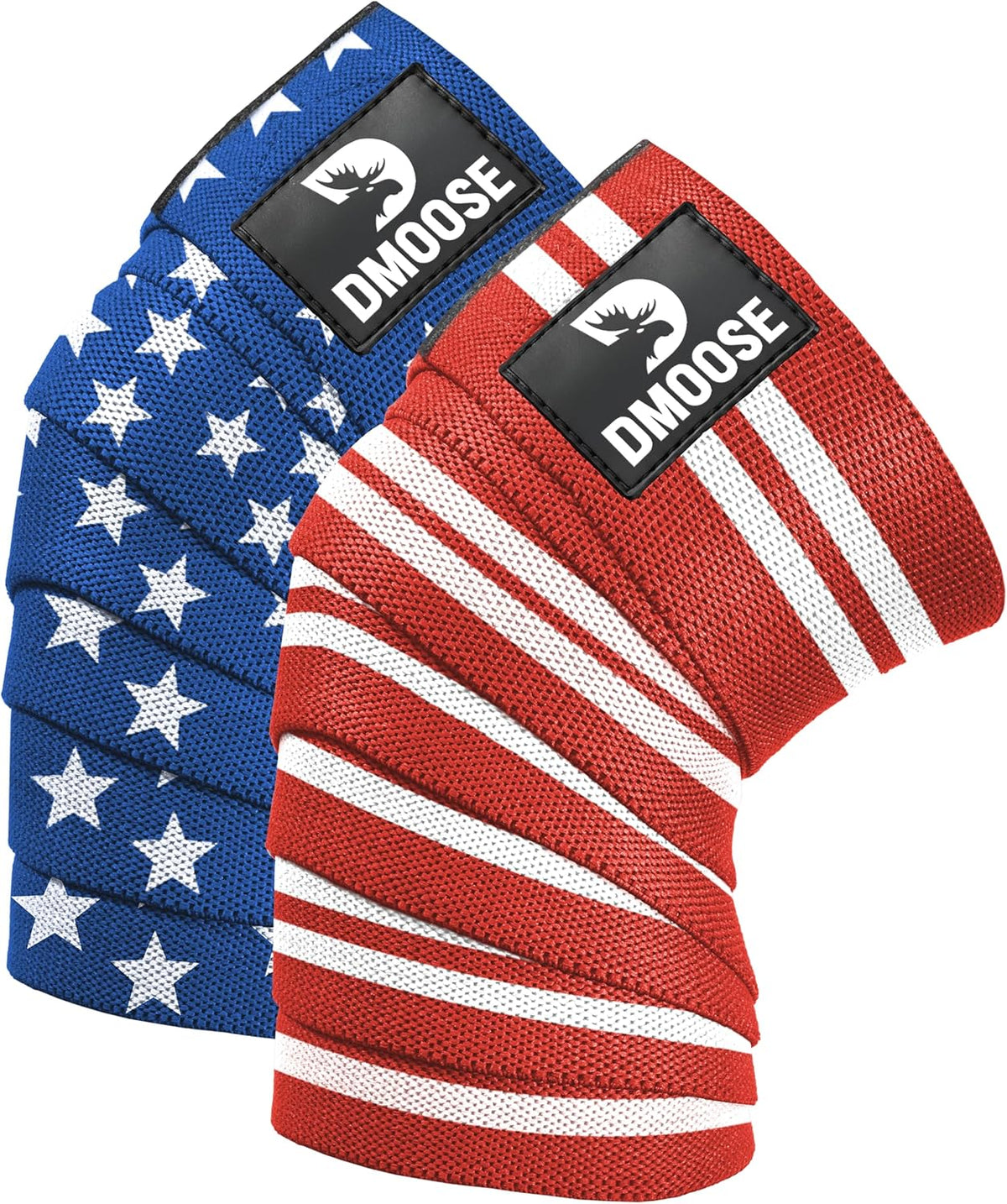 Knee Sleeves for Weightlifting (Pair) 78" Knee Wraps for Squats, Powerlifting & Joint Stability