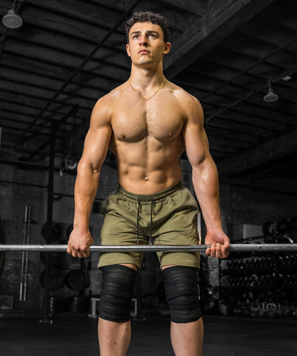 Knee Sleeves for Weightlifting (Pair) 78" Knee Wraps for Squats, Powerlifting & Joint Stability
