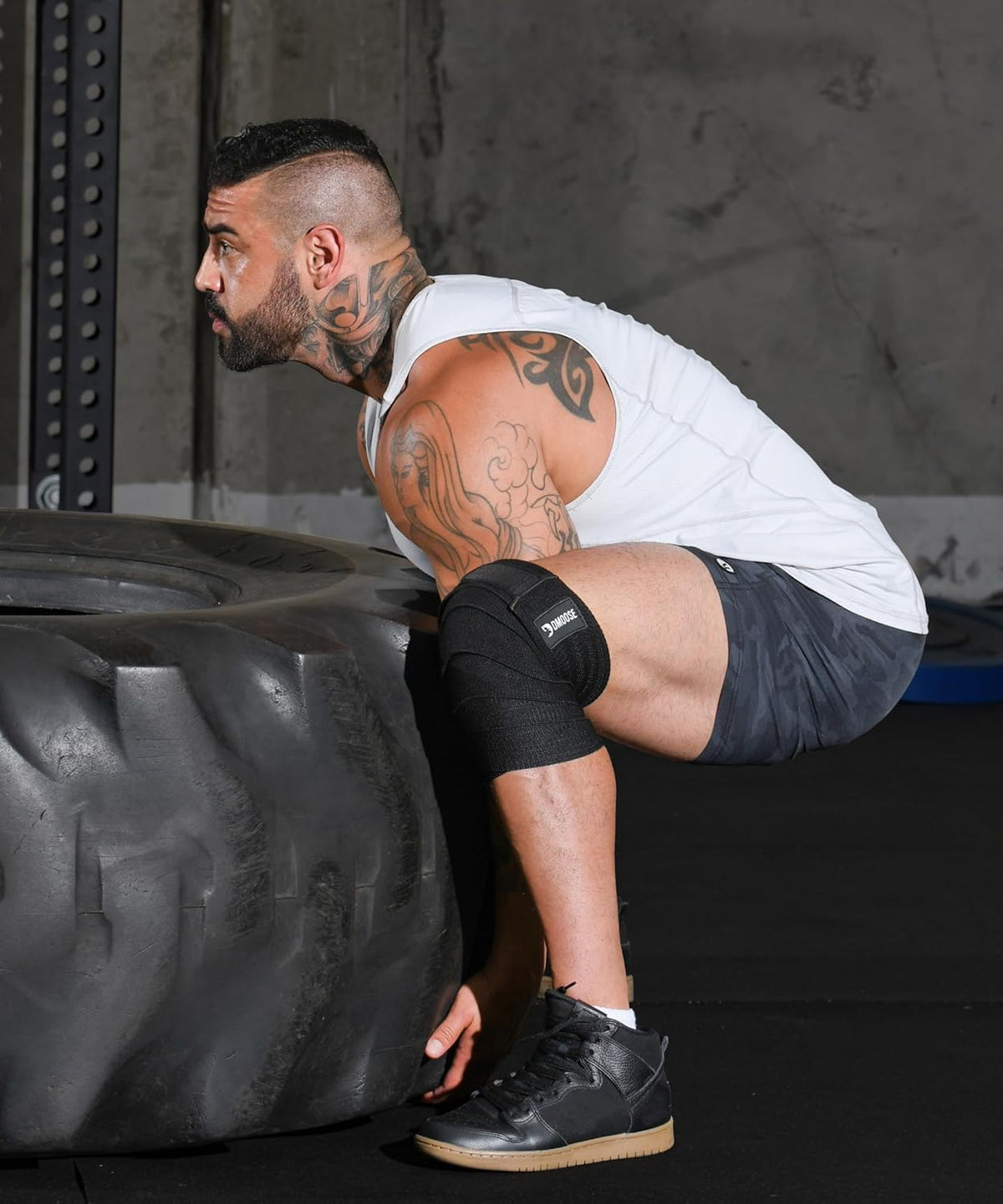 Knee Sleeves for Weightlifting (Pair) 78" Knee Wraps for Squats, Powerlifting & Joint Stability