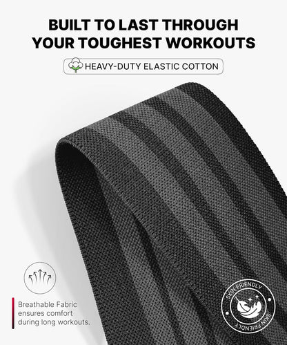 Knee Sleeves for Weightlifting (Pair) 78" Knee Wraps for Squats, Powerlifting & Joint Stability