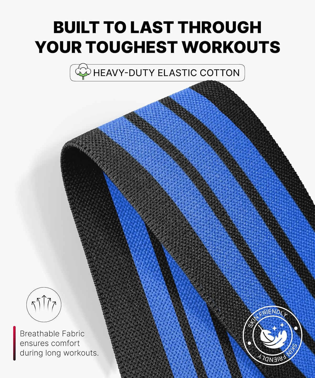Knee Sleeves for Weightlifting (Pair) 78" Knee Wraps for Squats, Powerlifting & Joint Stability