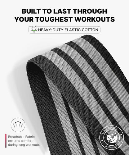 Knee Sleeves for Weightlifting (Pair) 78" Knee Wraps for Squats, Powerlifting & Joint Stability