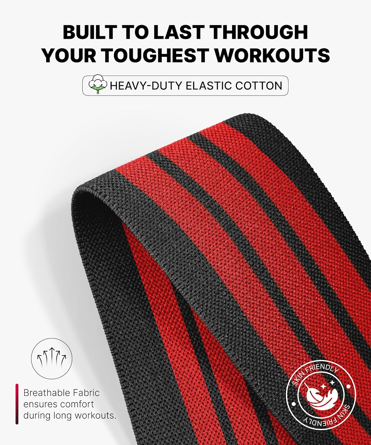 Knee Sleeves for Weightlifting (Pair) 78" Knee Wraps for Squats, Powerlifting & Joint Stability