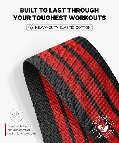 Knee Sleeves for Weightlifting (Pair) 78" Knee Wraps for Squats, Powerlifting & Joint Stability