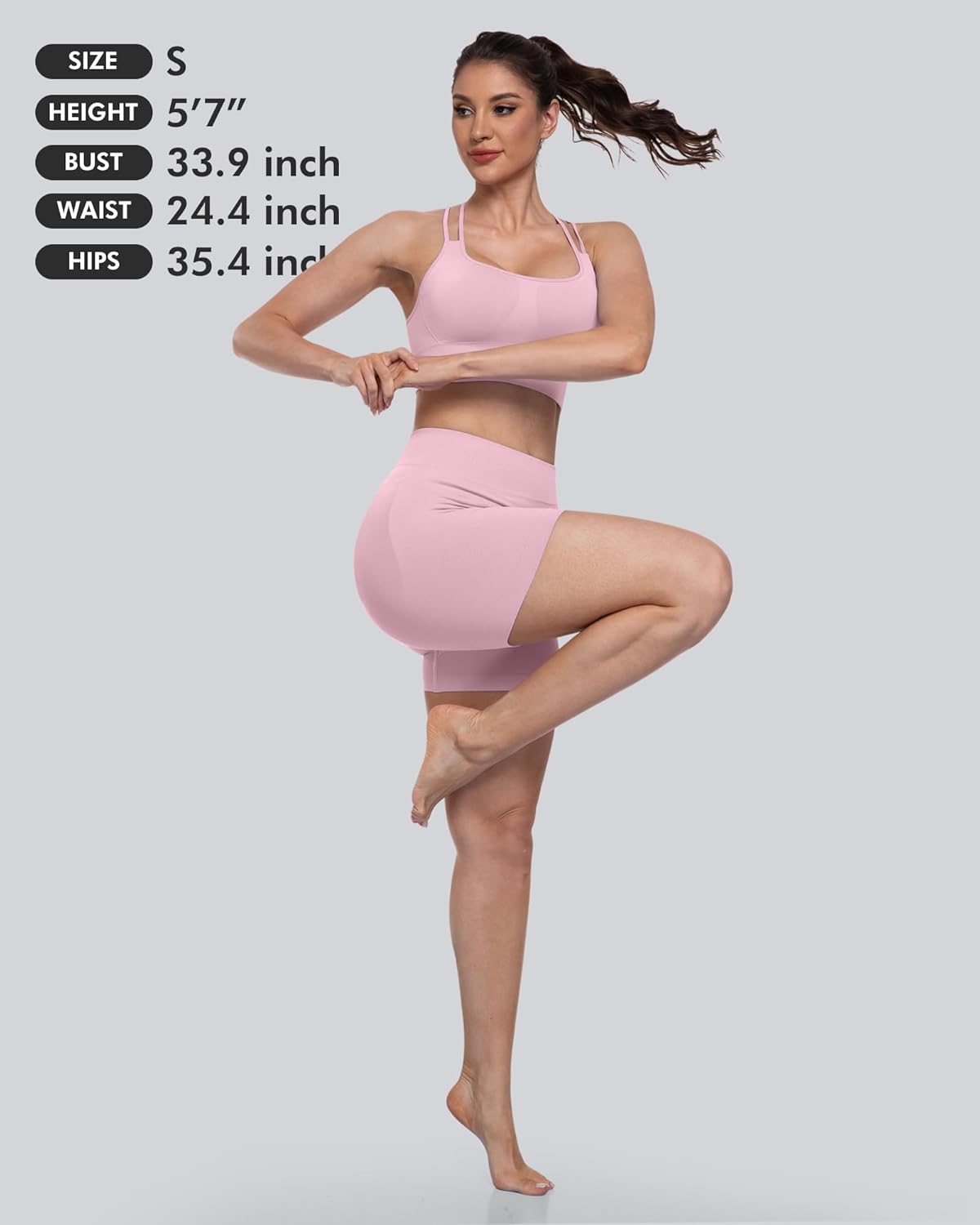 Sports Bras for Women, 4 Packs Padded High Support Workout Yoga Seamless Criss-Cross Racerback Bras