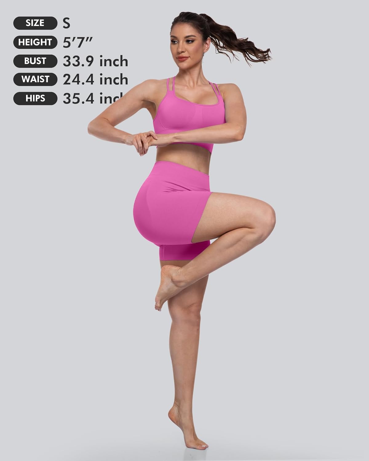 Sports Bras for Women, 4 Packs Padded High Support Workout Yoga Seamless Criss-Cross Racerback Bras