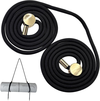 Yoga Mat Strap - 8MM Adjustable Paracord Carrier for Carrying Yoga Mats, Camping Pads & Blankets (Strap Only)