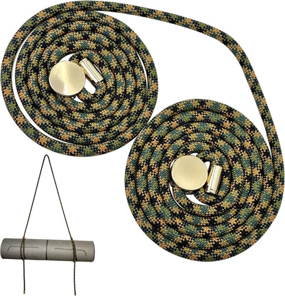 Yoga Mat Strap - 8MM Adjustable Paracord Carrier for Carrying Yoga Mats, Camping Pads & Blankets (Strap Only)