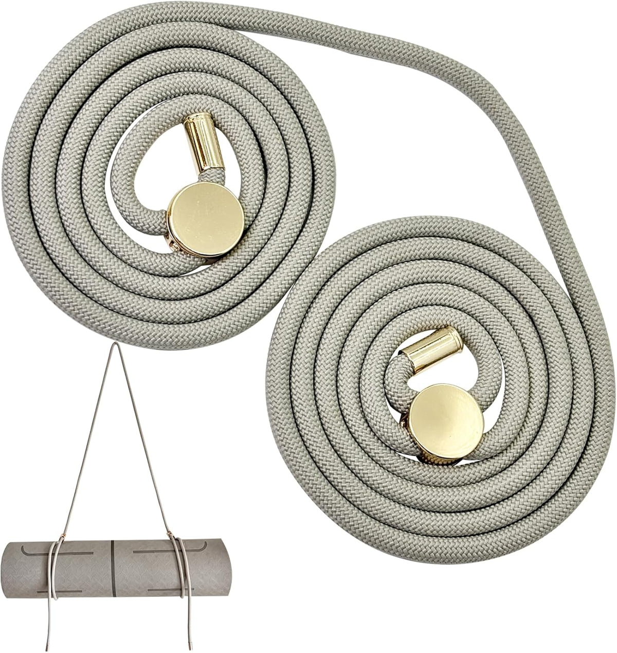 Yoga Mat Strap - 8MM Adjustable Paracord Carrier for Carrying Yoga Mats, Camping Pads & Blankets (Strap Only)