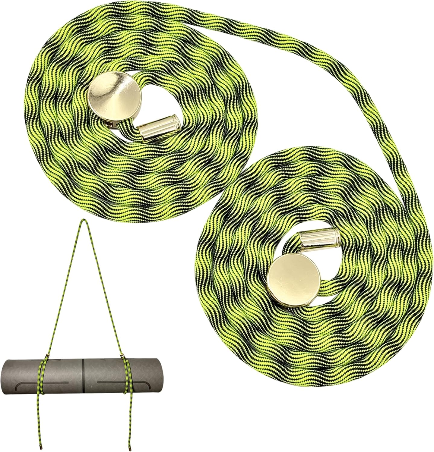 Yoga Mat Strap - 8MM Adjustable Paracord Carrier for Carrying Yoga Mats, Camping Pads & Blankets (Strap Only)