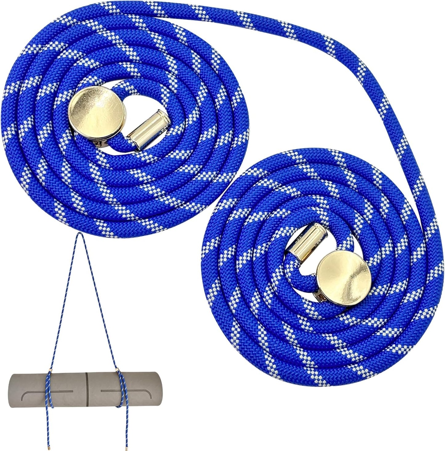 Yoga Mat Strap - 8MM Adjustable Paracord Carrier for Carrying Yoga Mats, Camping Pads & Blankets (Strap Only)