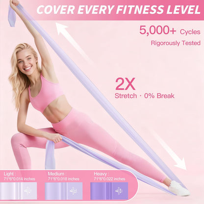Pilates Kit, Home Pilates Workout Kit for Women, Pilates Equipment with 14.5" Pilates Ring and Ball, Resistance Bands, Dumbbells & Grip Socks for Home Workouts