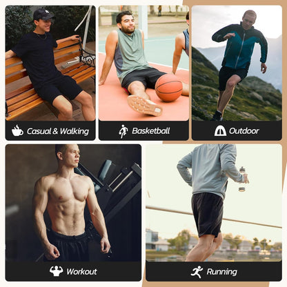 3 Pack Gym Basketball Mens Shorts - Quick Dry Black Workout Athletic Shorts with Pockets for Casual Running(S-6XL)