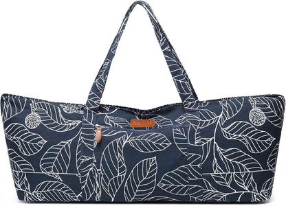 Large Yoga Mat Bag for Women Men, Travel Gym Bag for Pilates Office Beach Workout, Yoga Mat Tote Carrier with Mat Strap for 1/4" 1/2" Thick Exercise Yoga Mat