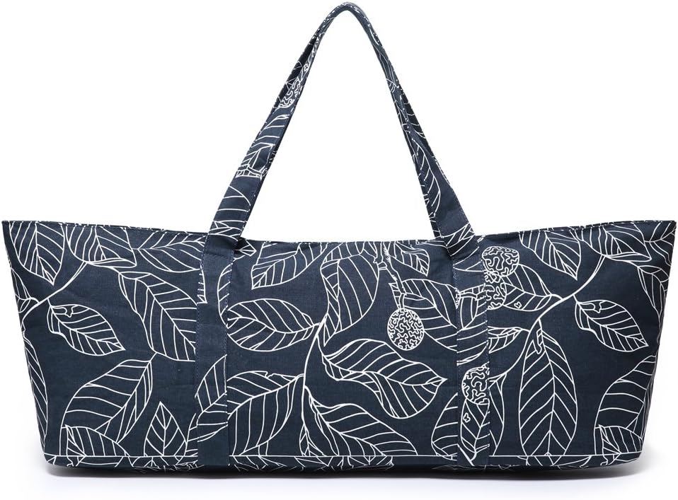 Large Yoga Mat Bag for Women Men, Travel Gym Bag for Pilates Office Beach Workout, Yoga Mat Tote Carrier with Mat Strap for 1/4" 1/2" Thick Exercise Yoga Mat