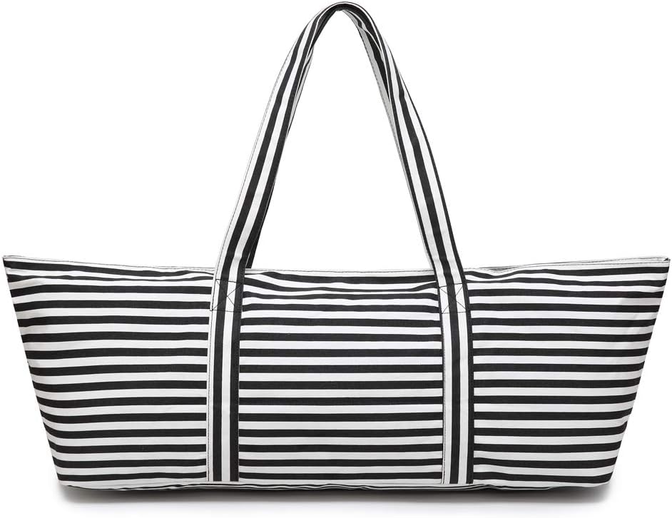 Large Yoga Mat Bag for Women Men, Travel Gym Bag for Pilates Office Beach Workout, Yoga Mat Tote Carrier with Mat Strap for 1/4" 1/2" Thick Exercise Yoga Mat