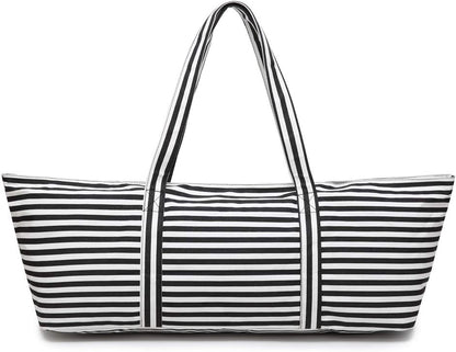 Large Yoga Mat Bag for Women Men, Travel Gym Bag for Pilates Office Beach Workout, Yoga Mat Tote Carrier with Mat Strap for 1/4" 1/2" Thick Exercise Yoga Mat