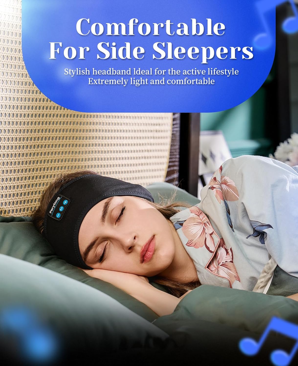 Sleep Headphones Wireless, Bluetooth Sports Headband Headphones with Ultra-Thin HD Stereo Speakers Perfect for Sleeping,Workout,Jogging,Yoga,Insomnia, Air Travel, Meditation (Grey)