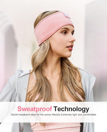 Sleep Headphones Wireless, Bluetooth Sports Headband Headphones with Ultra-Thin HD Stereo Speakers Perfect for Sleeping,Workout,Jogging,Yoga,Insomnia, Air Travel, Meditation (Grey)
