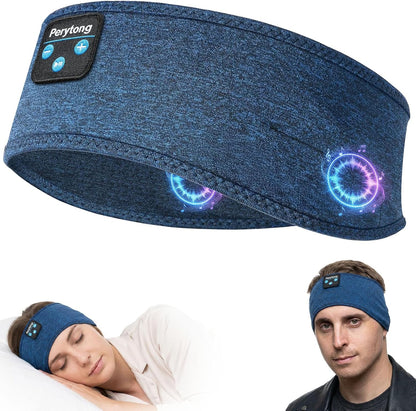 Sleep Headphones Wireless, Bluetooth Sports Headband Headphones with Ultra-Thin HD Stereo Speakers Perfect for Sleeping,Workout,Jogging,Yoga,Insomnia, Air Travel, Meditation (Grey)