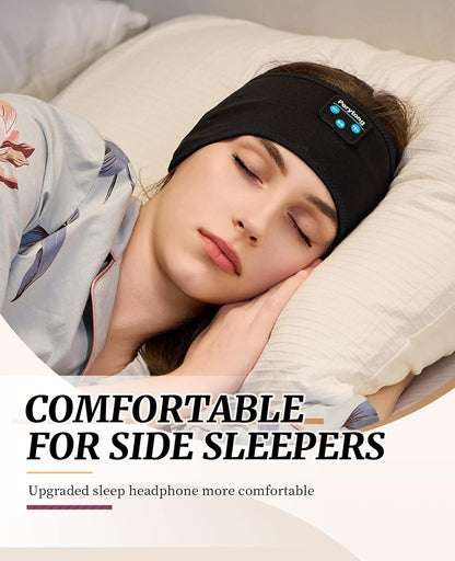 Sleep Headphones Wireless, Bluetooth Sports Headband Headphones with Ultra-Thin HD Stereo Speakers Perfect for Sleeping,Workout,Jogging,Yoga,Insomnia, Air Travel, Meditation (Grey)
